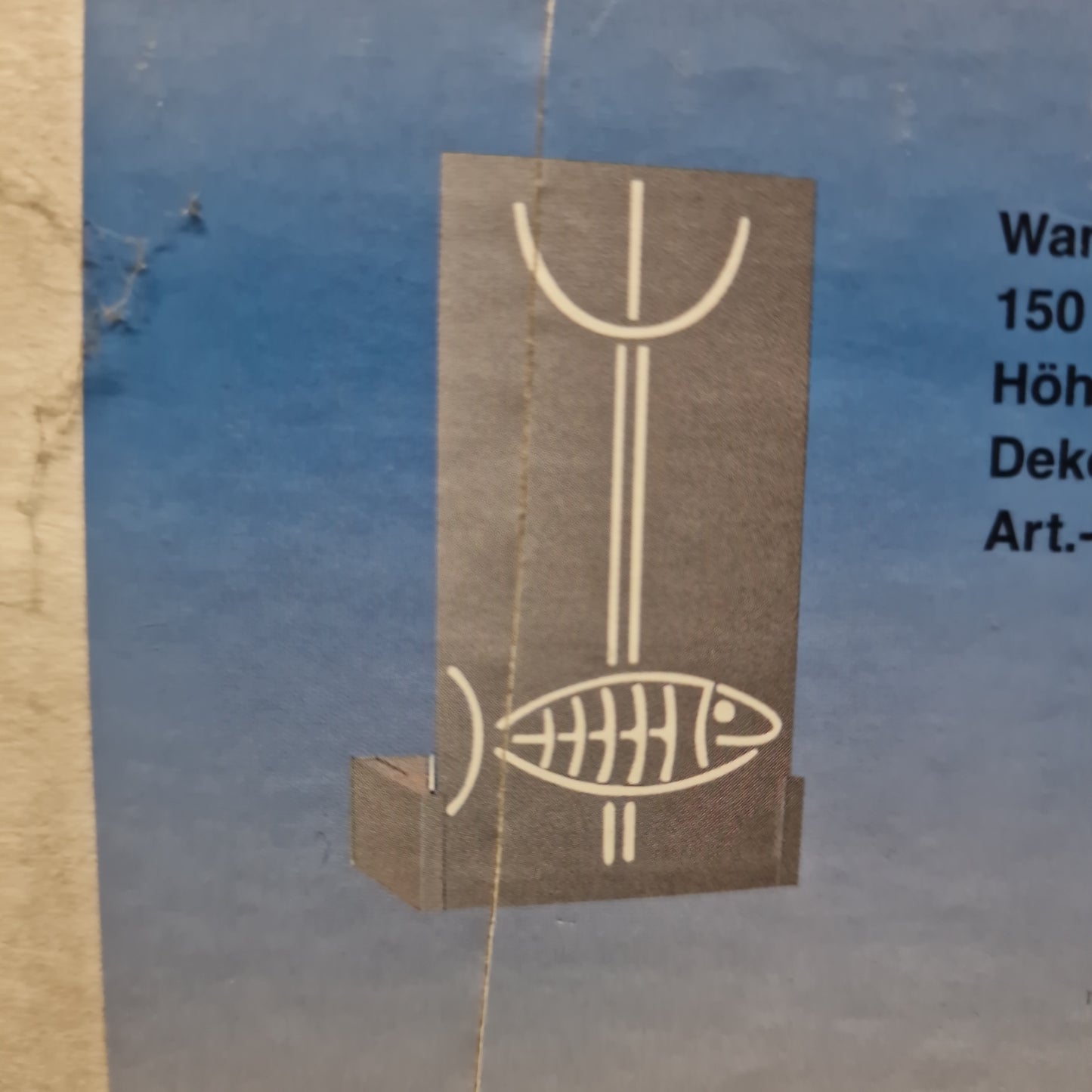 Pandora Fish - Wandlampe - Wandfluter - Dekovorsatz fish (titan/weiss) -150 Watt / 230V