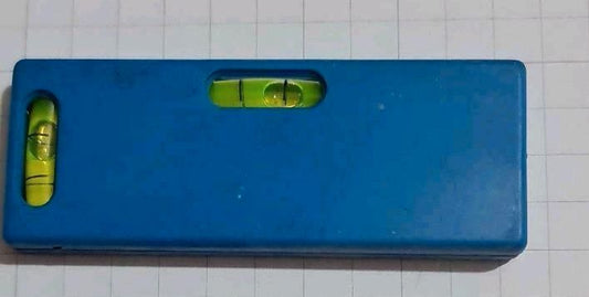 10xMini Pocket Wasserwaage, Kunststoff blau, 2 Libellen