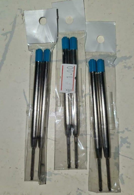 24 Stück Goßraummiene Kugelschreiber, Metall, schreibfarbe blau